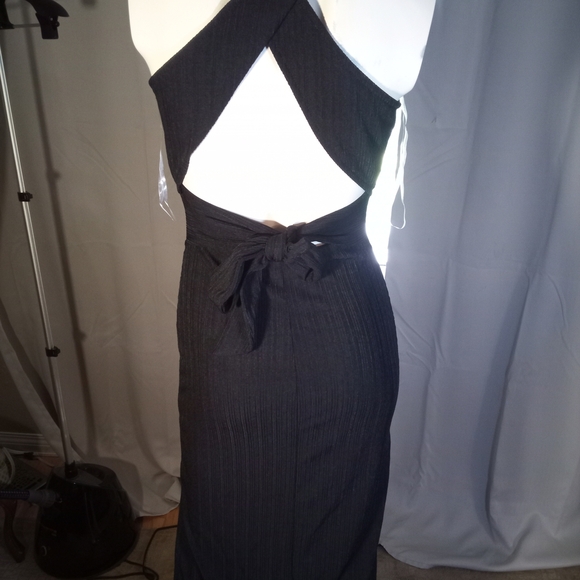 All in Favor Black Halter Dress - Picture 3 of 3
